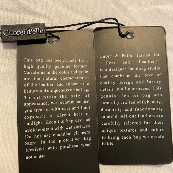 Leather Handbag New Never Used Tags on - Picture 5 of 5